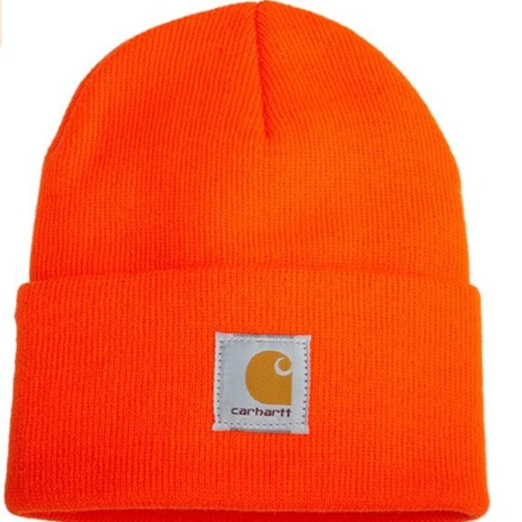 Carhartt Other - Carhartt Bright Orange Men's Knit Cuffed Beanie